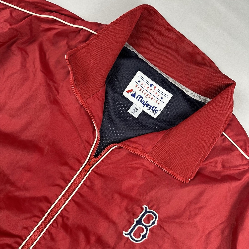 Majestic MLB Vintage Genuine Merchandise Boston Red Sox Zip Jacket Mens XXL